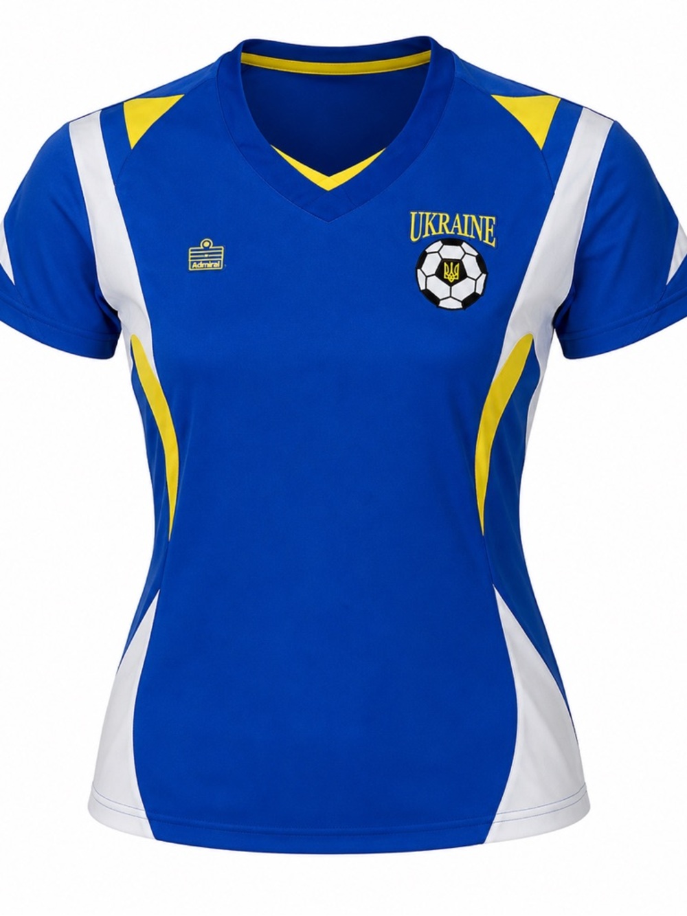 Admiral Women’s Ukraine Soccer Jersey Blue White Yellow Large Preowned